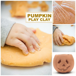 BUČNA IGRA GLINA! Enostaven recept - samo 2 sestavini! #pumpkinclay #pumpkinplaydough #pumpkinplaydoughrecept #playdoughrecept